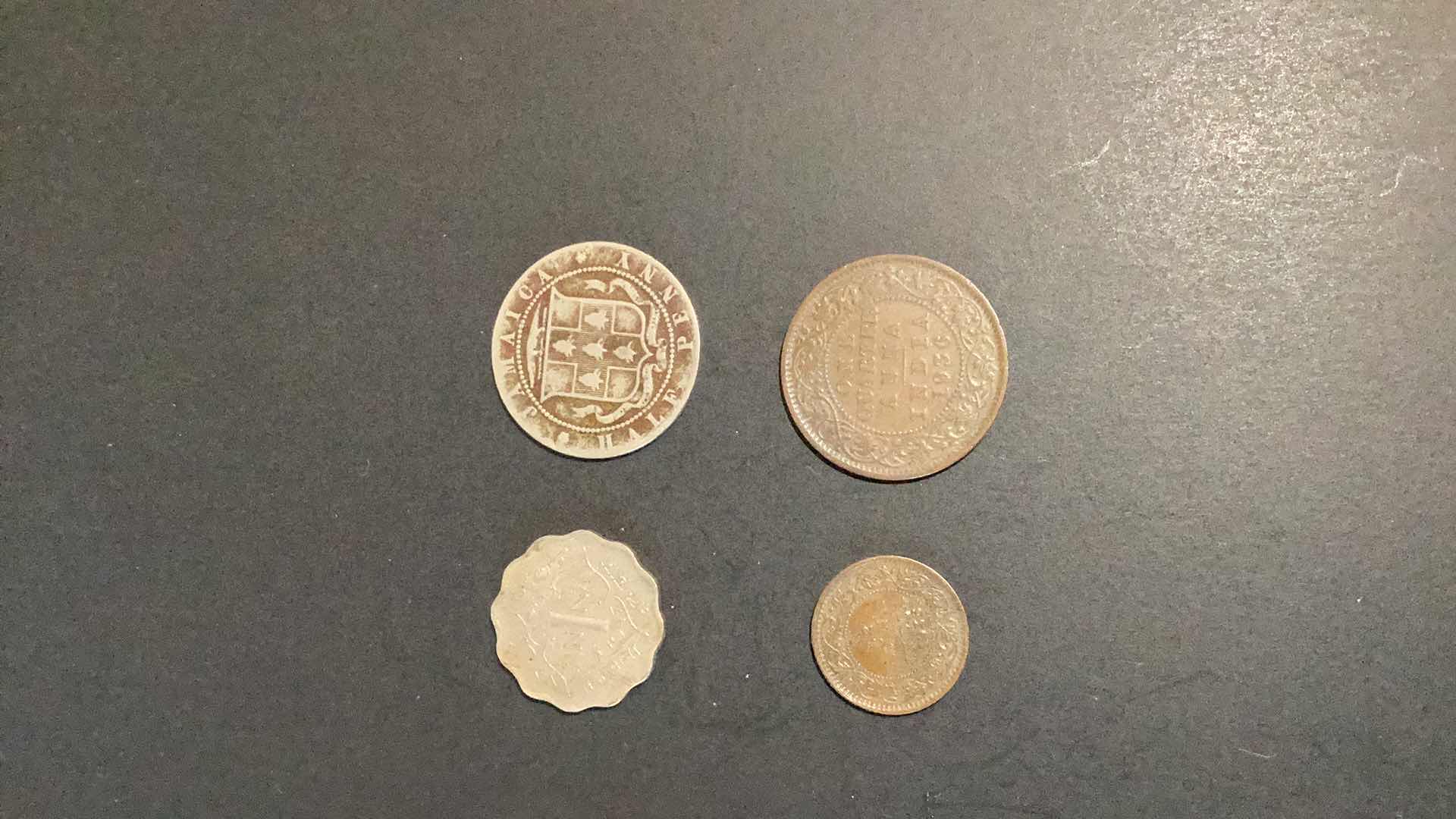 Photo 2 of INDIA 1917,1920,1936 1936COINS