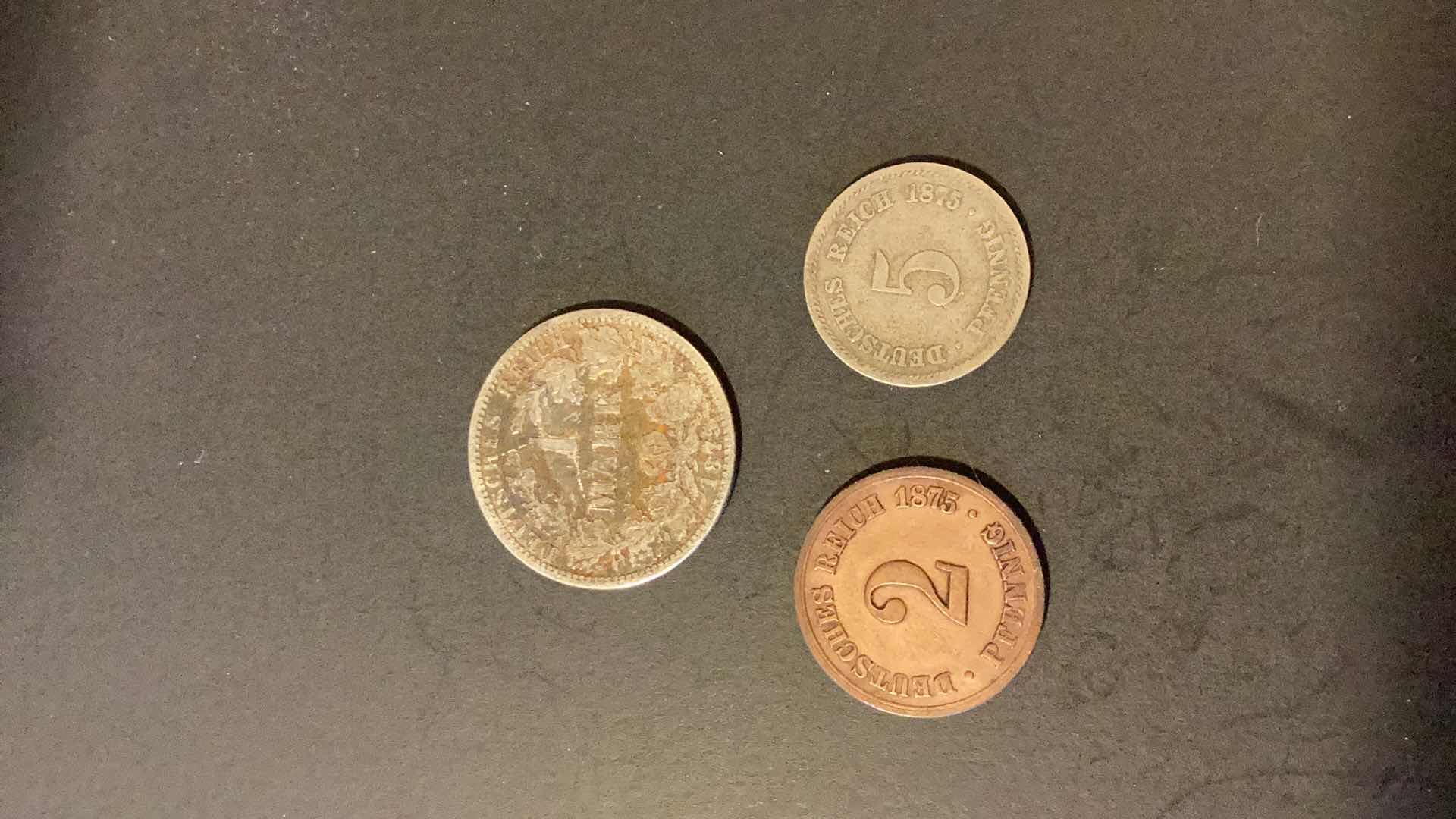 Photo 1 of GERMANY 1875 3COINS