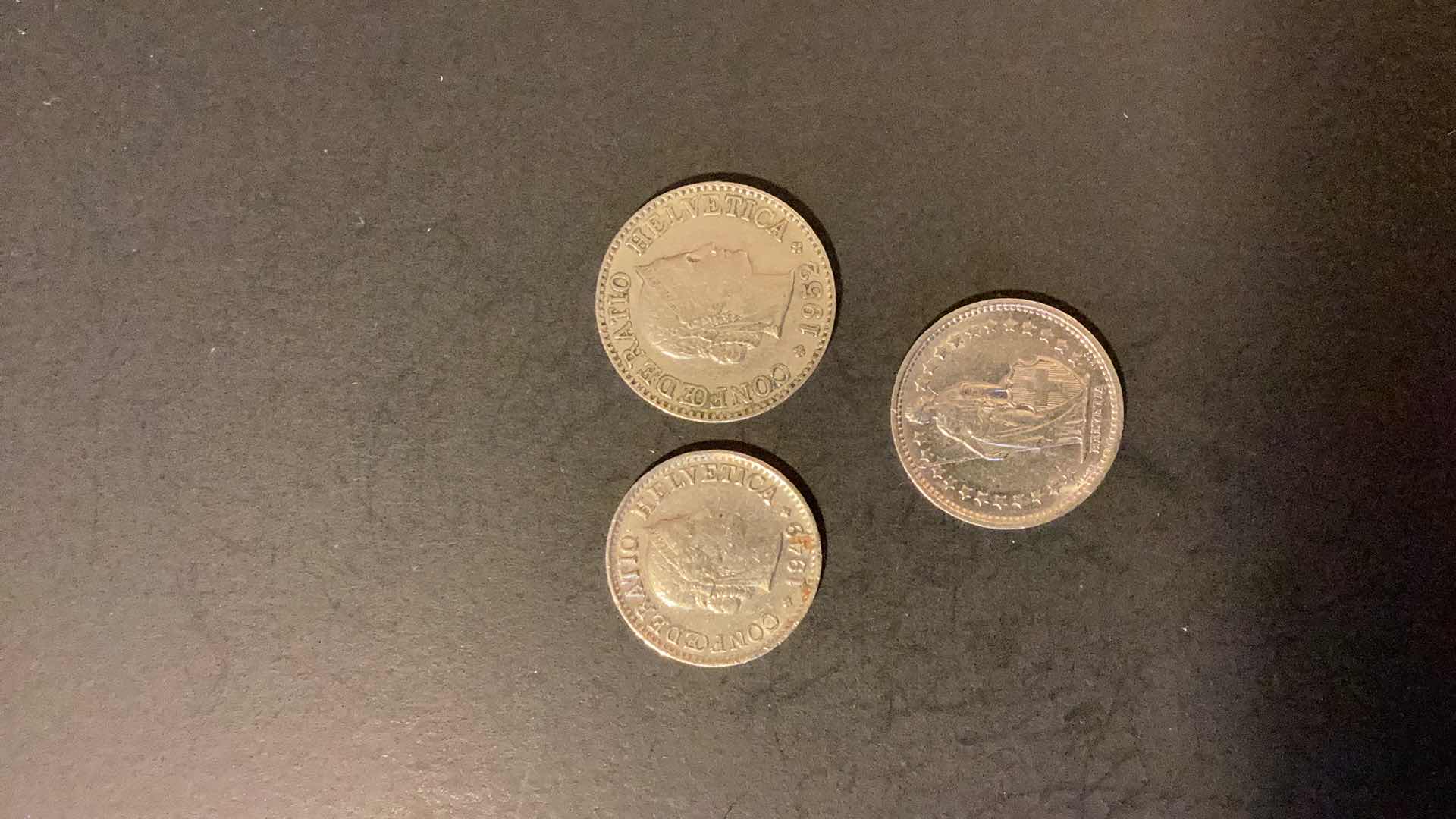 Photo 1 of SWITZERLAND 1949,1952,1969 COINS