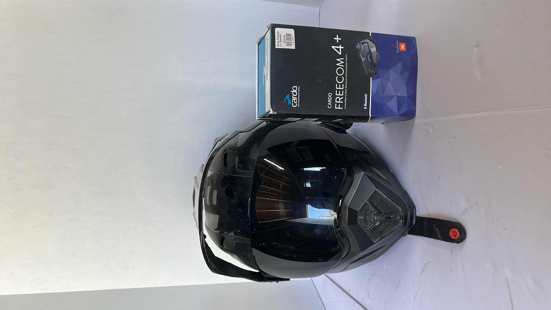 Photo 5 of XL MOTORCYCLE HELMET w NEW CARDO FREECOM BLUETOOTH (RETAIL CARDO $224)