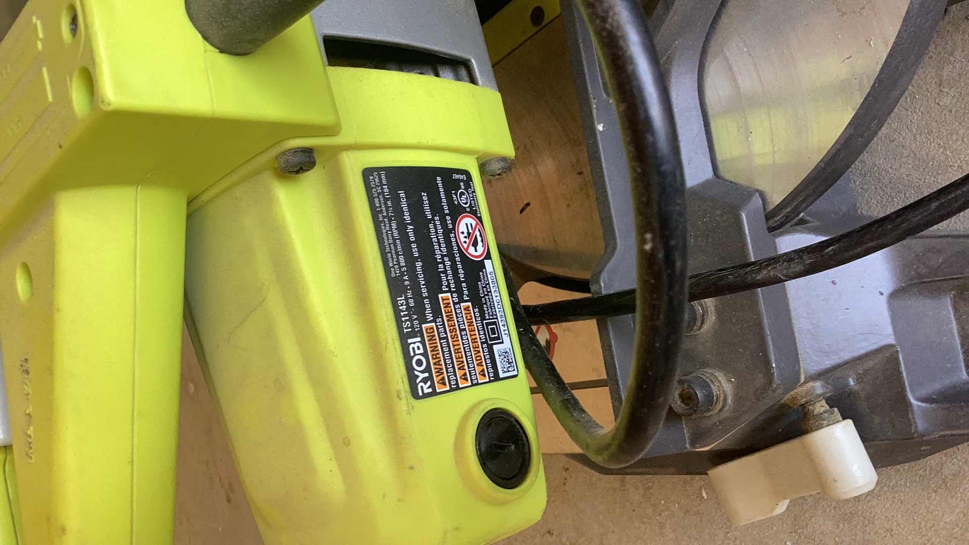 Photo 3 of RYOBI 7 1/4” CIRCULAR SAW