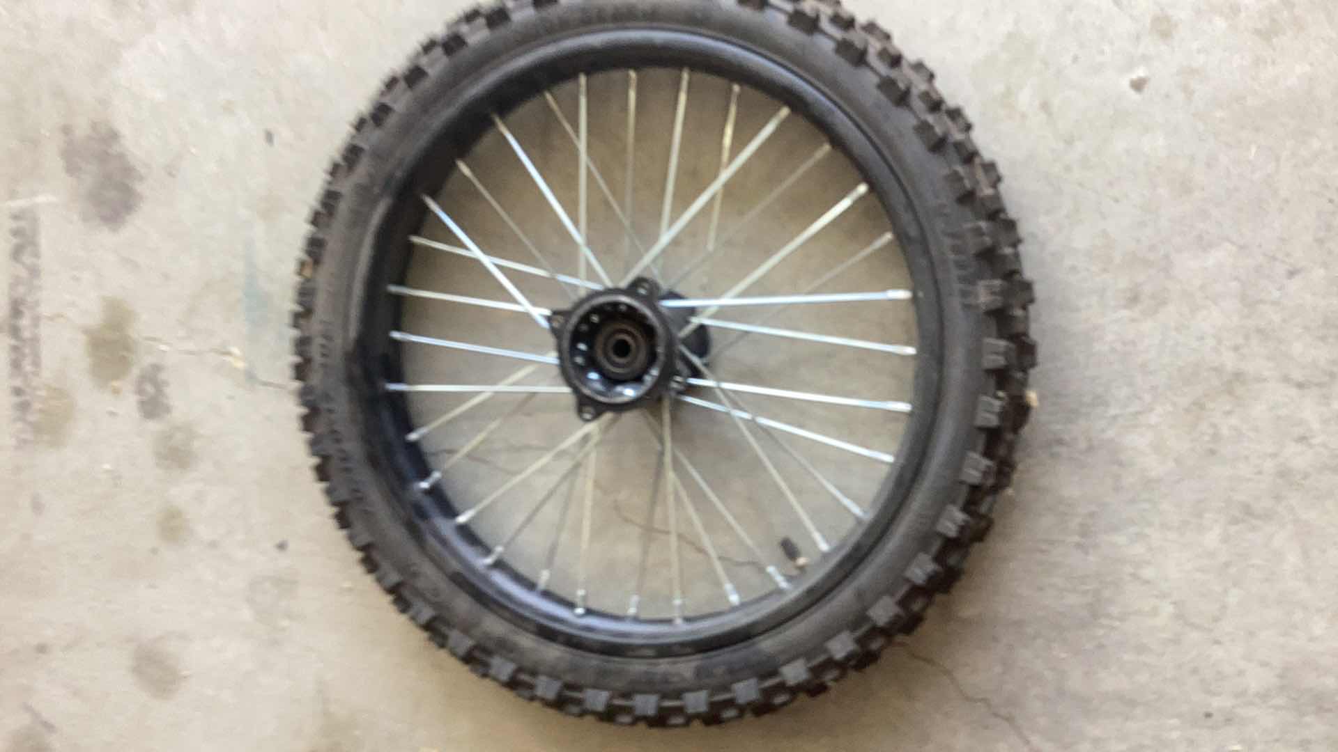 Photo 4 of TOUGH GEAR 70/100-17 40M MOTORCYCLE TIRE AND RIM
