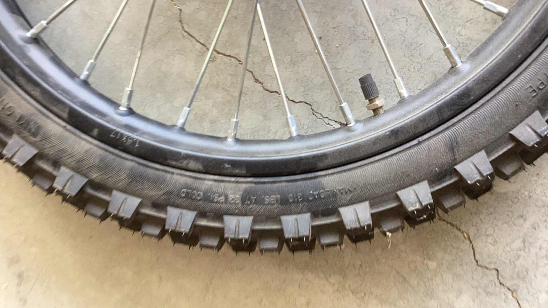 Photo 3 of TOUGH GEAR 70/100-17 40M MOTORCYCLE TIRE AND RIM