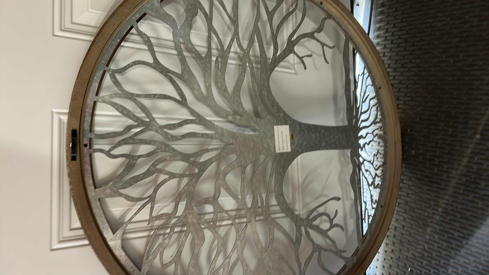 Photo 3 of WOOD AND METAL WALL DECOR TREE OF LIFE 31.5” ROUND