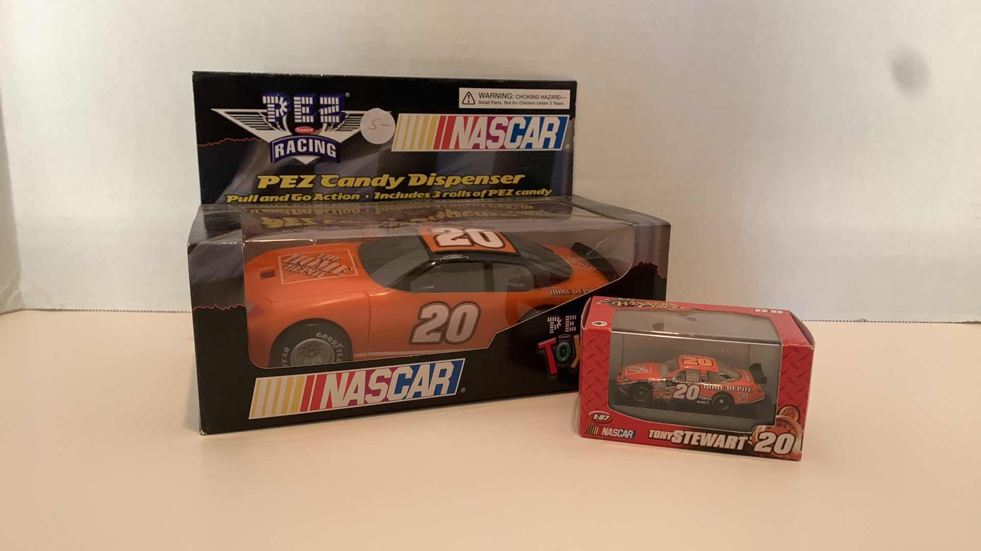 Photo 1 of NASCAR TONY STEWART PEZ DISPENSER AND MATCHBOX CAR