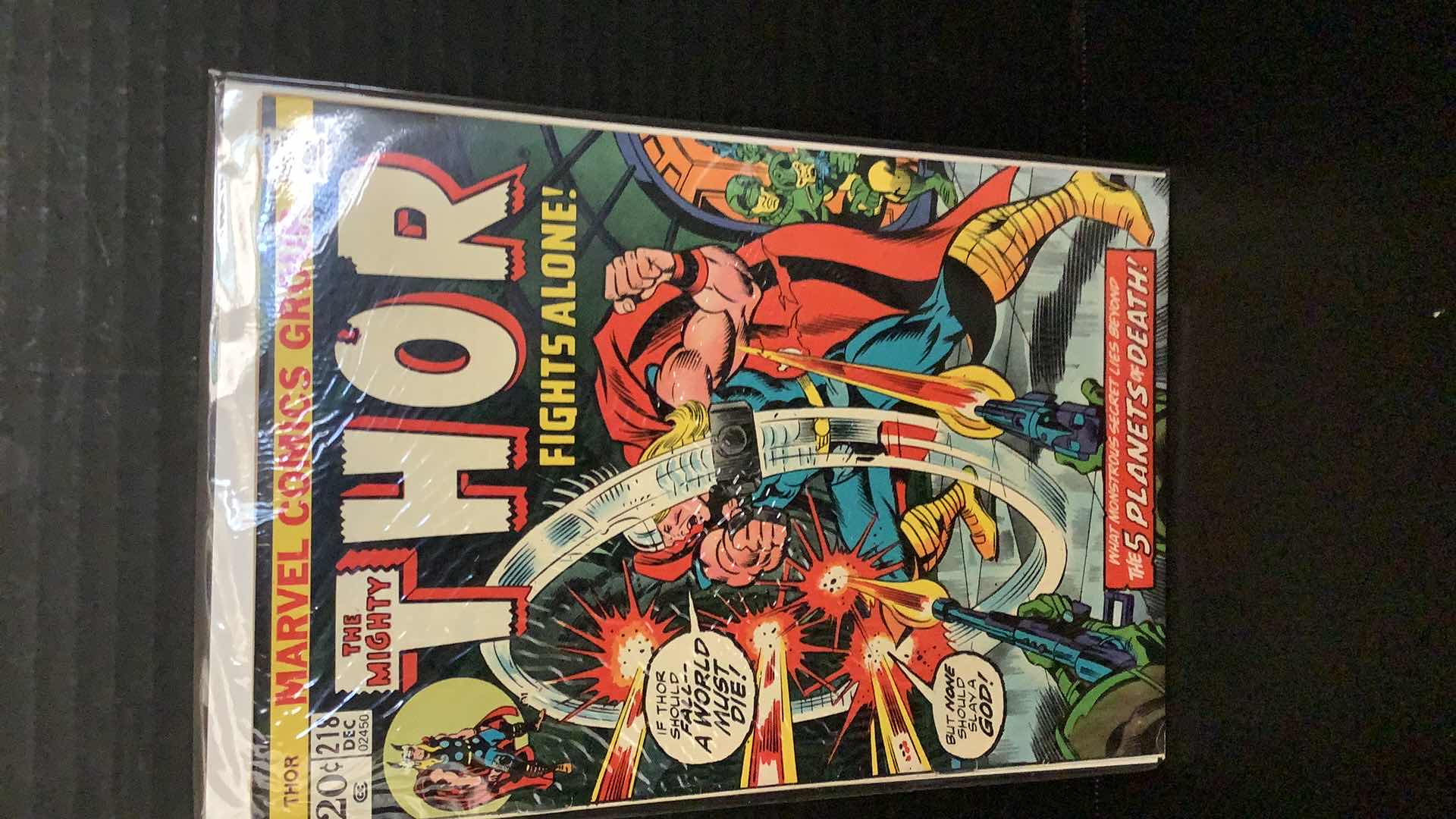 Photo 1 of MARVEL THOR #218 1973 COMIC