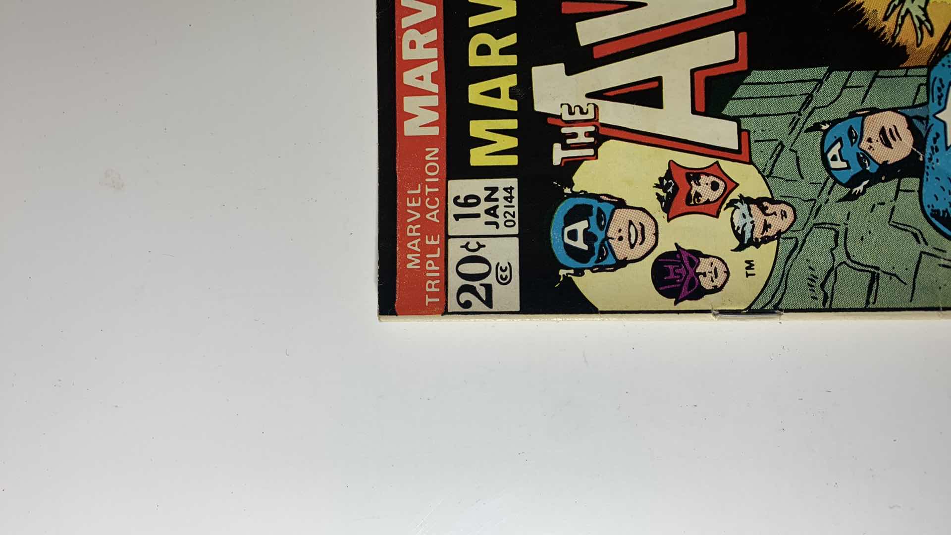 Photo 2 of MARVEL 1973 MARVEL TRIPLE ACTION FEAT THE AVENGERS COMIC