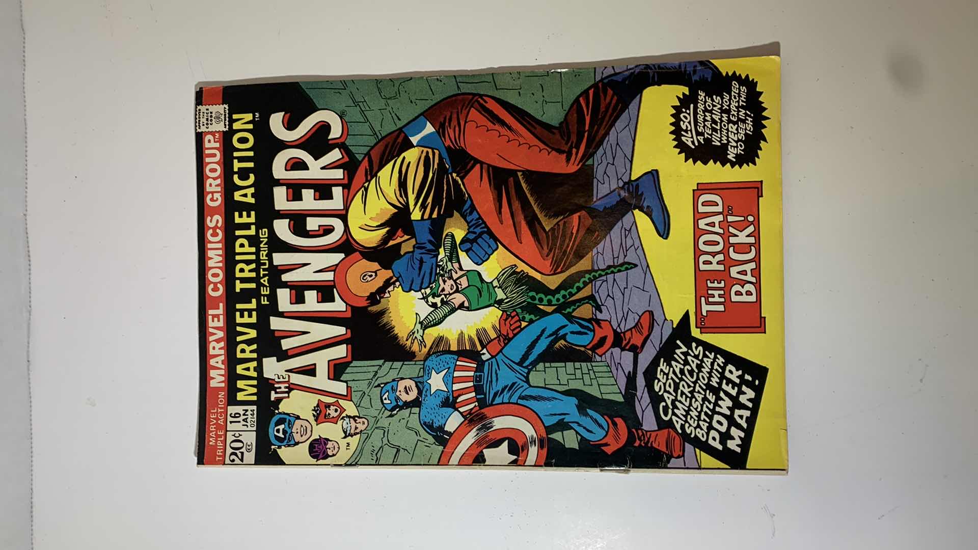 Photo 1 of MARVEL 1973 MARVEL TRIPLE ACTION FEAT THE AVENGERS COMIC