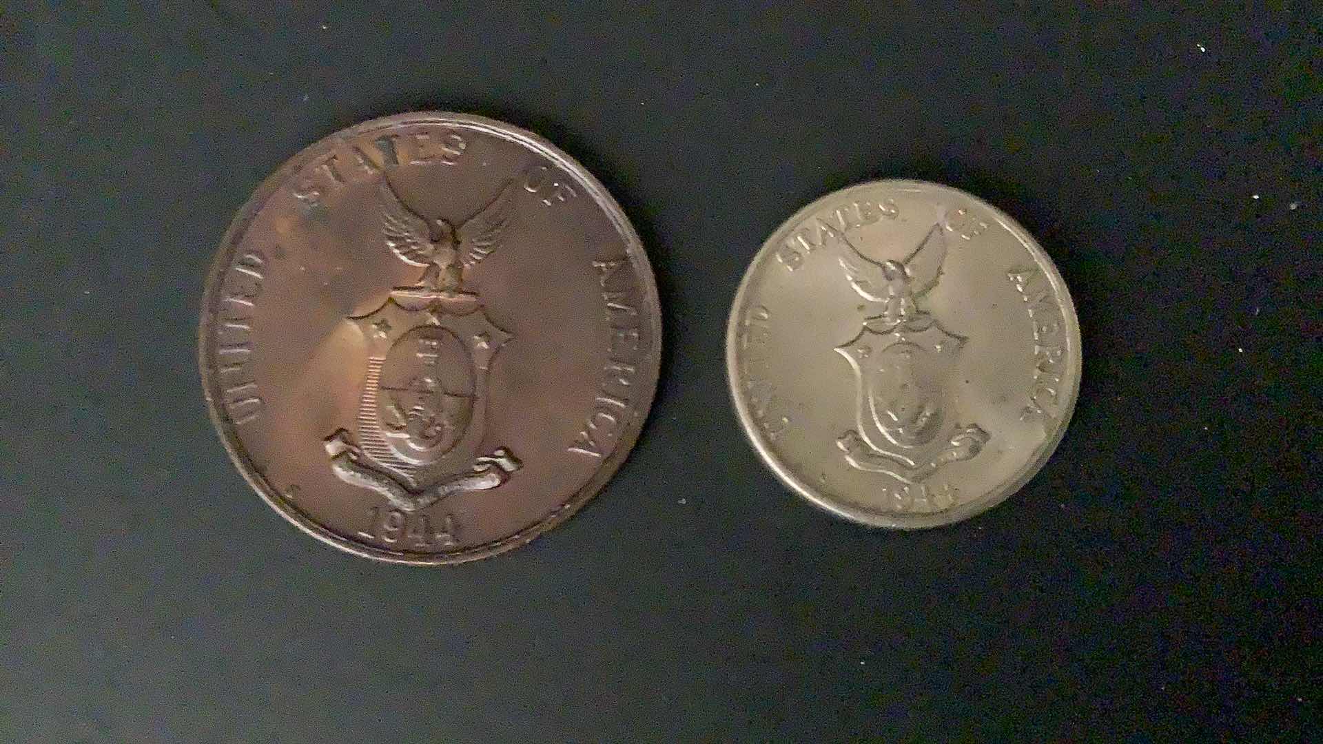 Photo 2 of 1944 PHILIPPINES CENTAVO AND 50 CENTAVOS