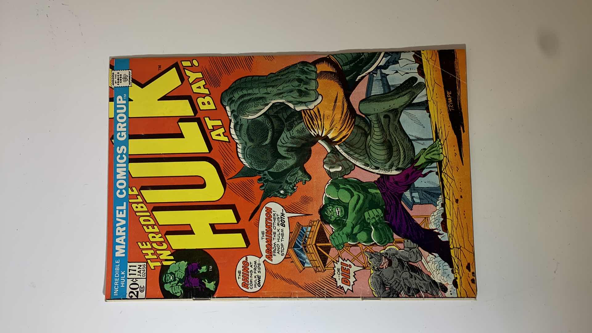 Photo 1 of MARVEL 1974 THE INCREDIBLE HULK ISSUE 171 COMIC