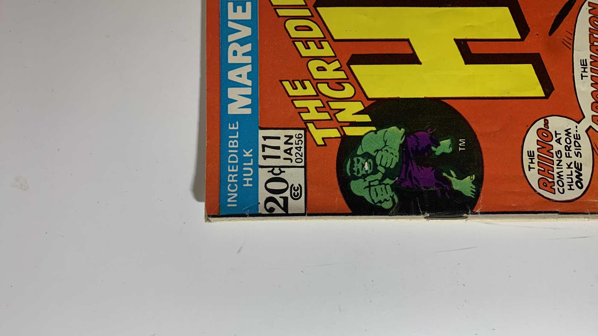 Photo 2 of MARVEL 1974 THE INCREDIBLE HULK ISSUE 171 COMIC