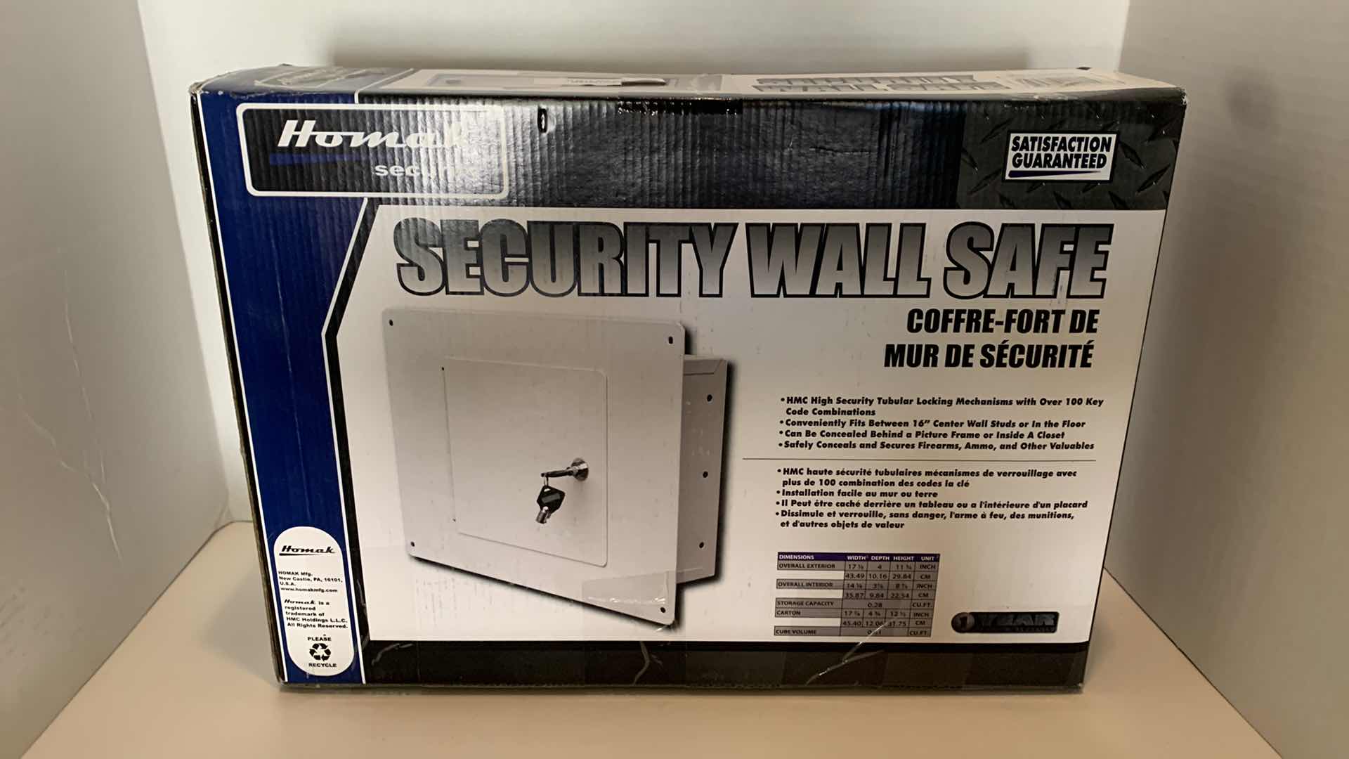 Photo 1 of HOMAK SECURITY WALL SAFE IN BOX