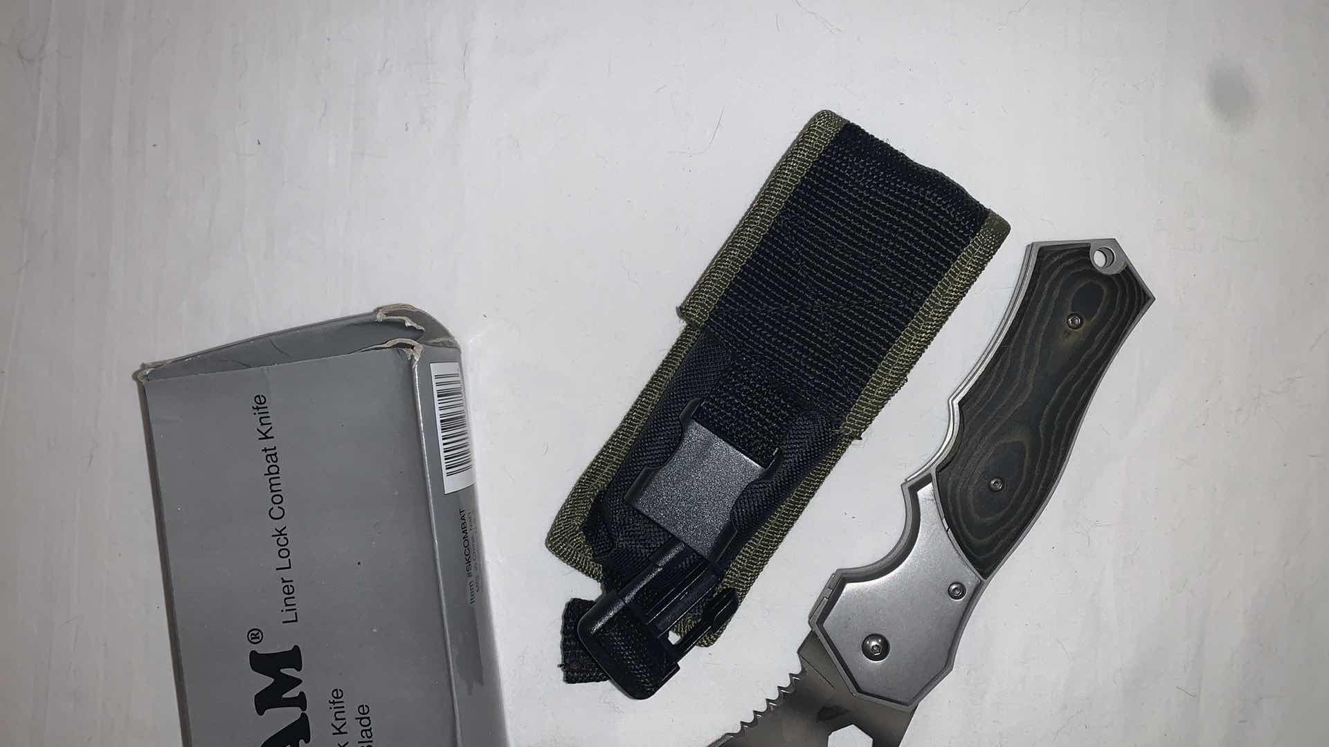Photo 3 of MAXAM LINER LOCK COMBAT KNIFE WITH CASE