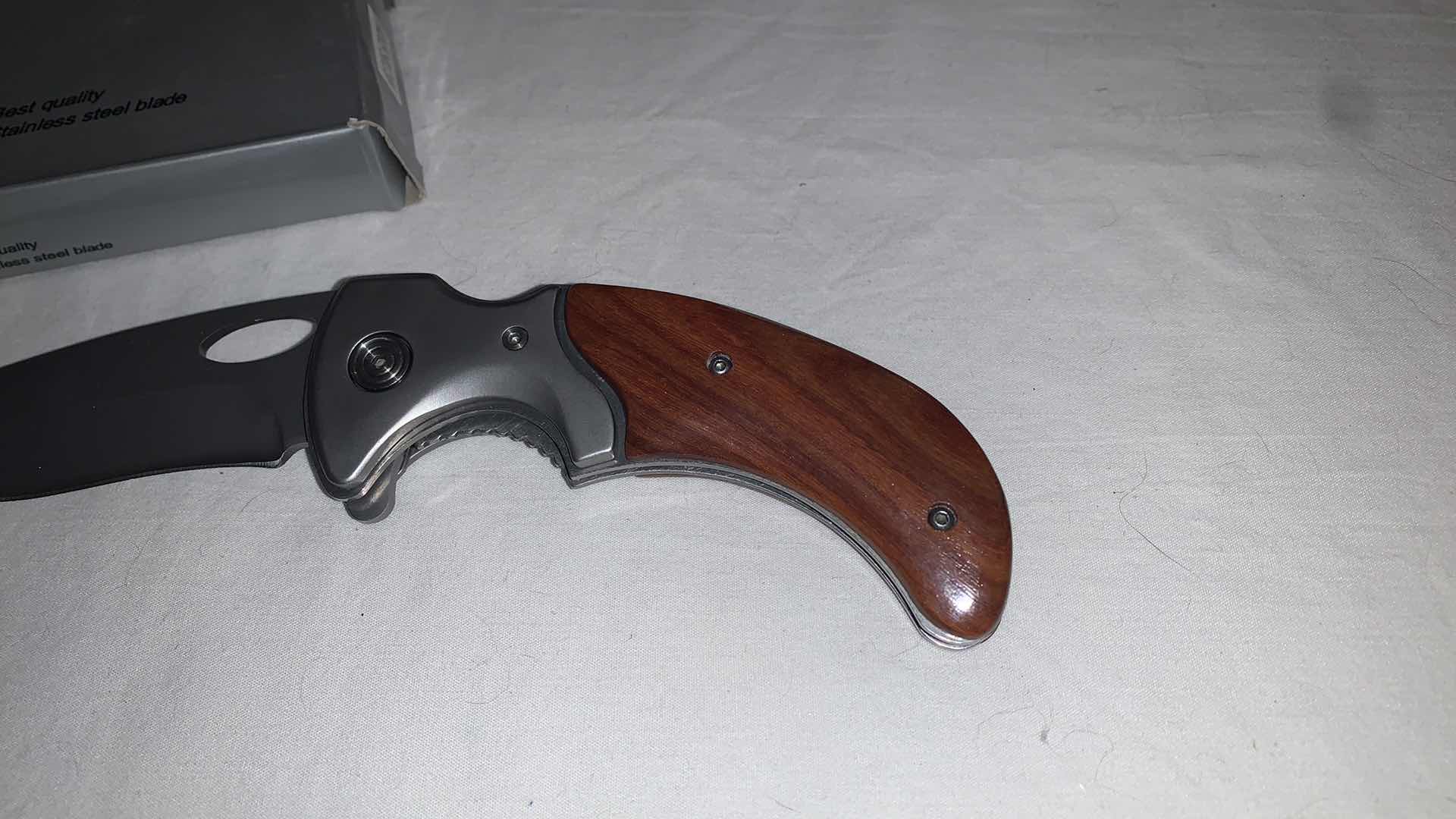 Photo 2 of SUPER KNIFE POCKET KNIFE WITH WOODEN HANDLE