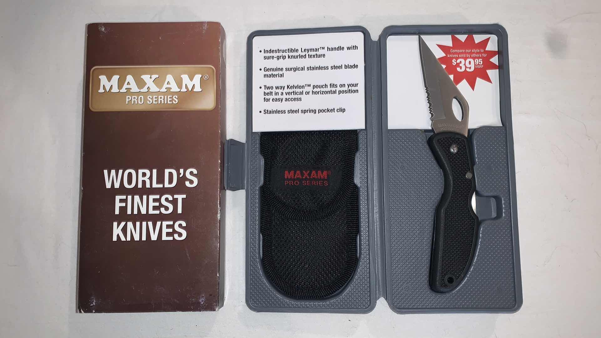 Photo 1 of MAXAM KNIFE WITH CASE AND BOX