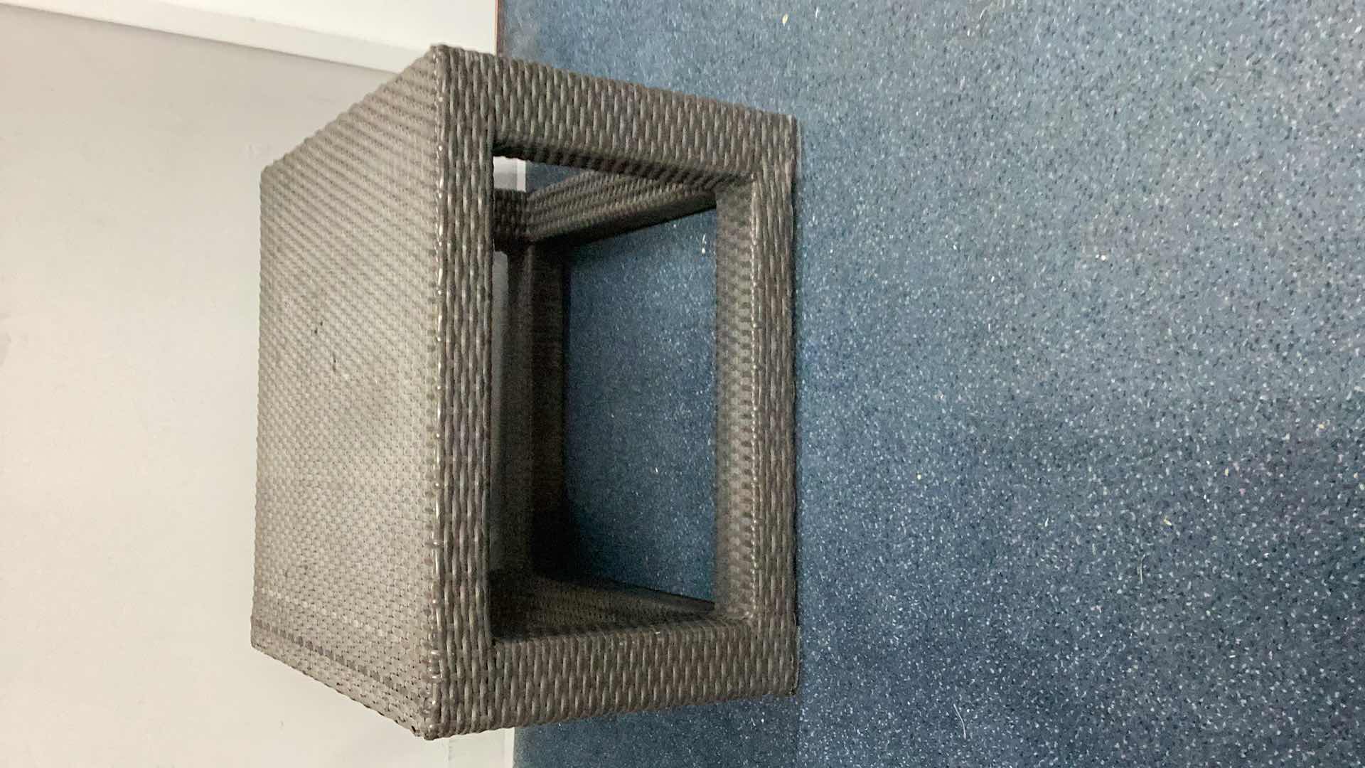 Photo 1 of BASKET WEAVE POOL END TABLE 24” X 24” H 16”