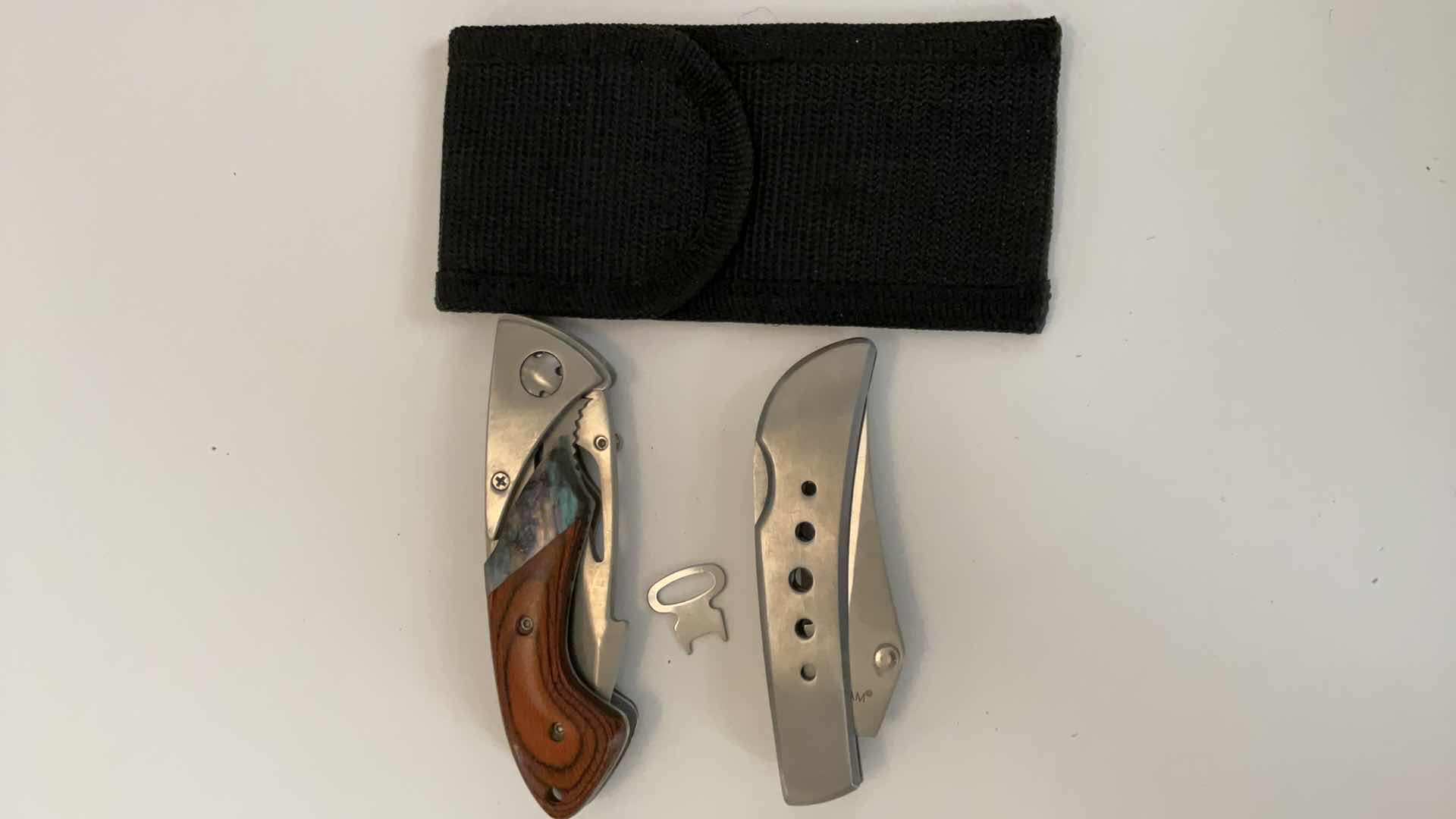 Photo 1 of 2 POCKET KNIVES AND HOLDER