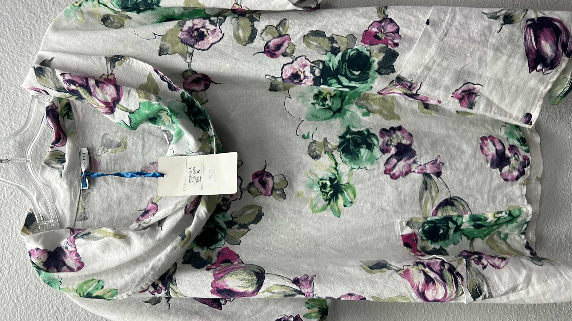 Photo 4 of NWT WOMEN'S SIZE SMALL  -  floral top from tempo Paris cotton fabric made in Italy $79.95