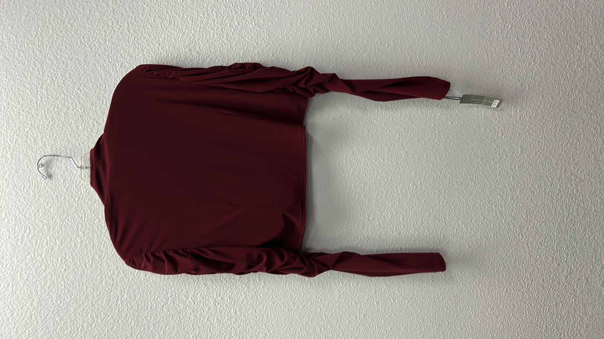 Photo 5 of NWT WOMEN'S SIZE LARGE DEEP BURGANDY SHRUG $59.95