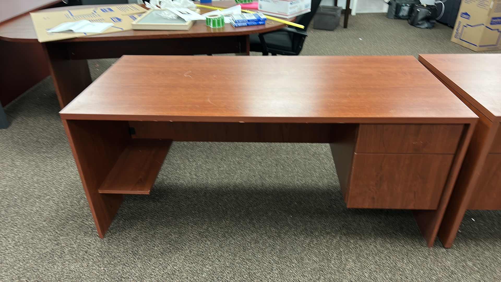 Photo 1 of DESK W TWO DRAWERS 
66 x 30