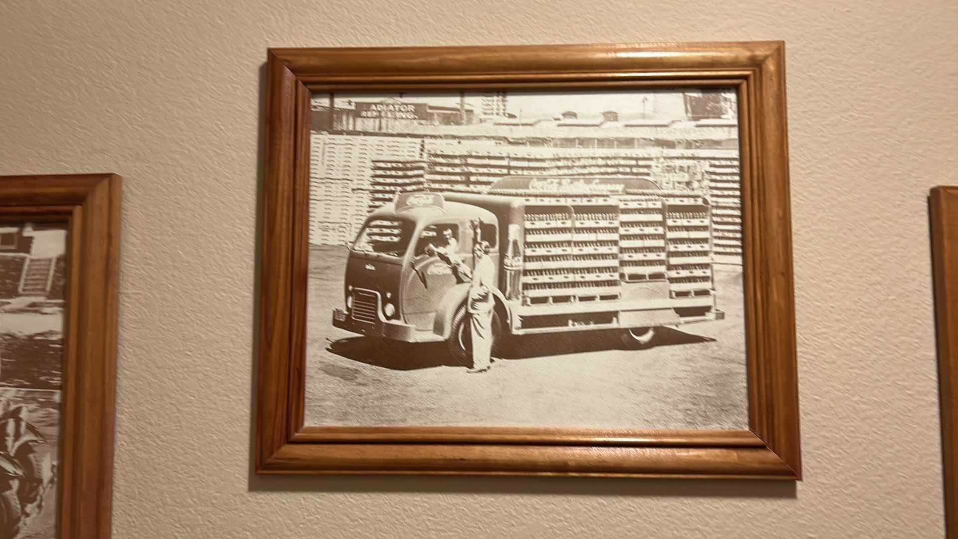 Photo 3 of 3 VINTAGE COCA COLA FRAMED ARTWORK 16 1/2” x 13 1/2”