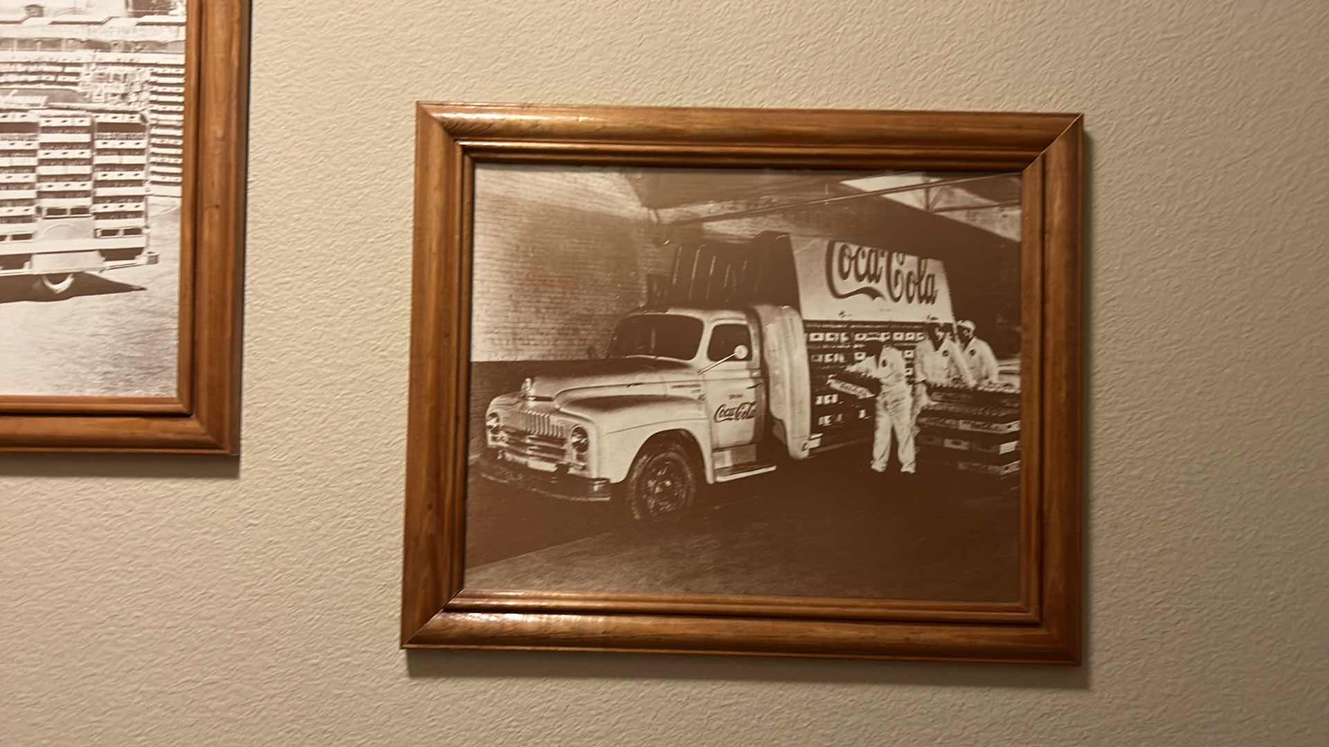 Photo 4 of 3 VINTAGE COCA COLA FRAMED ARTWORK 16 1/2” x 13 1/2”