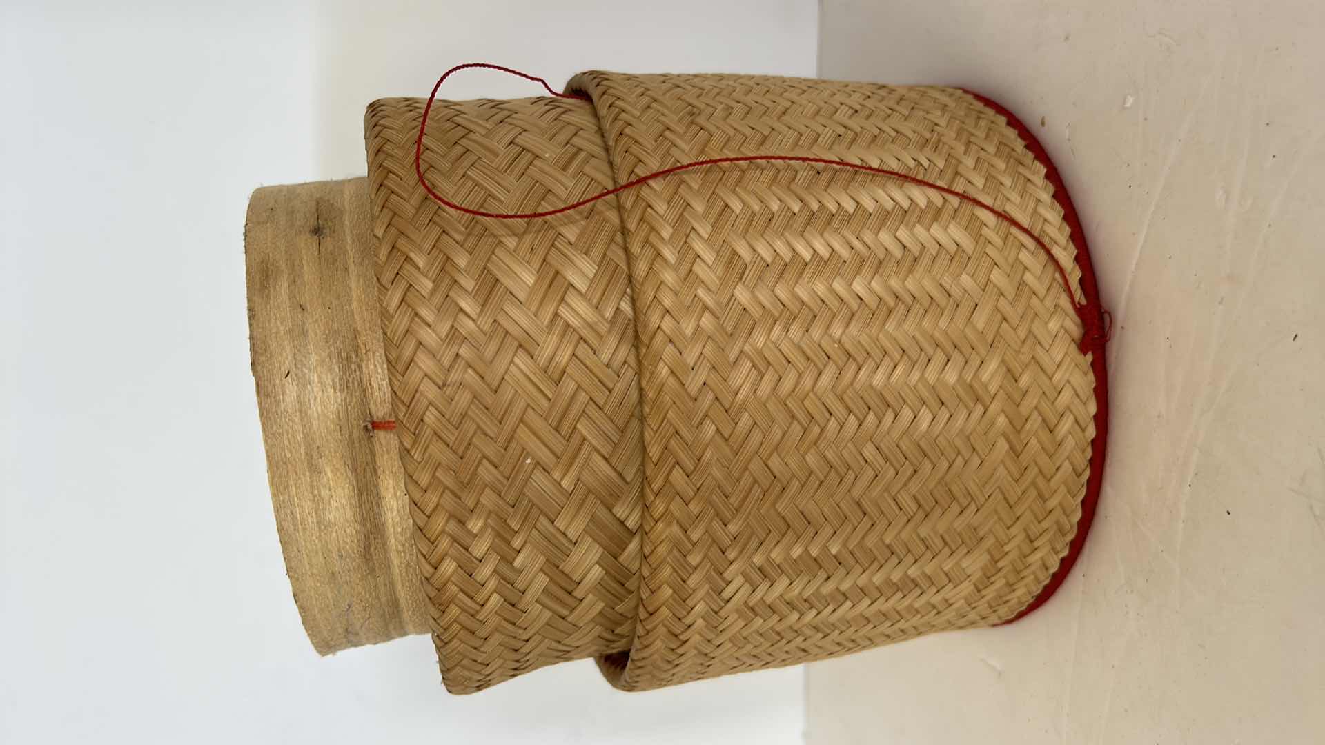 Photo 5 of CHINESE WOVEN WICKER VEGTABLE STEAMING BASKETS. 