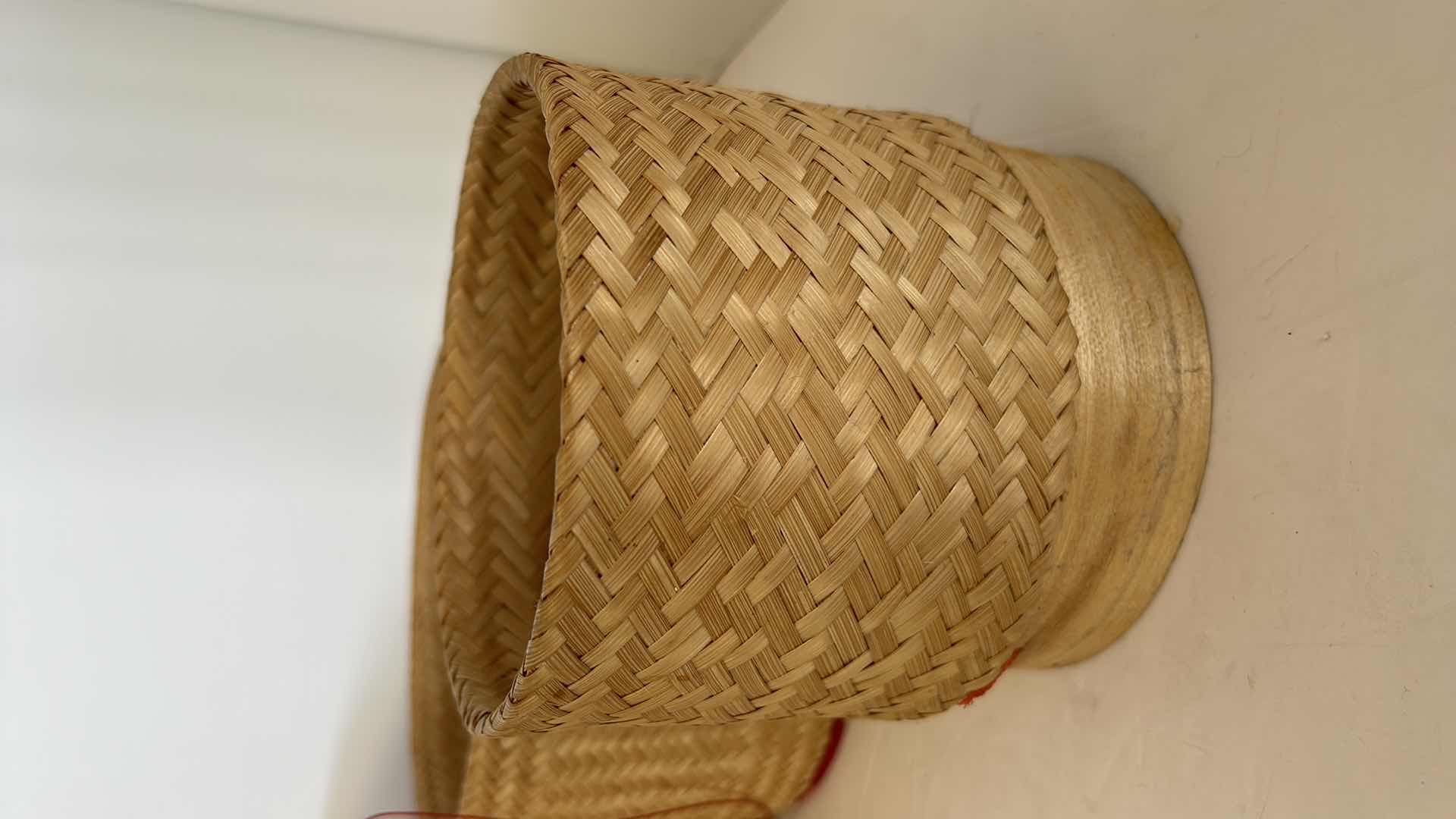 Photo 3 of CHINESE WOVEN WICKER VEGTABLE STEAMING BASKETS. 