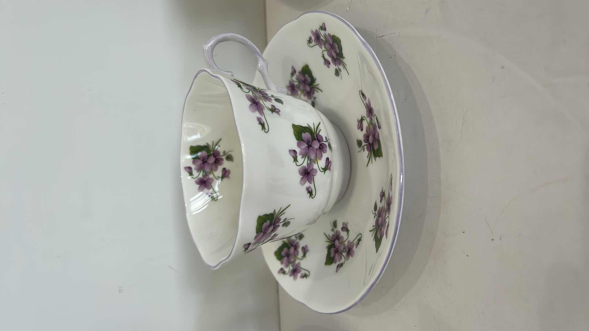 Photo 3 of 3 COLLECTIBLE FINE PORCELAIN TEACUPS AND SAUCERS