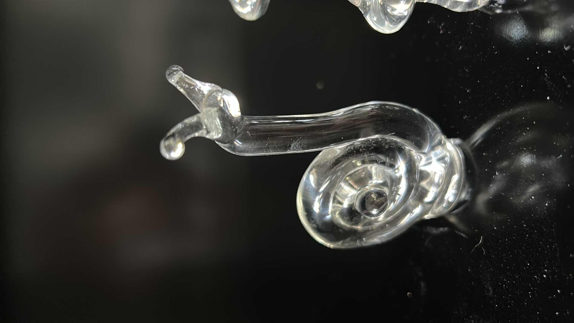 Photo 2 of HAND BLOWN GLASS FIGURINES SNAILS AND MUSHROOMS TALLEST 3.5”