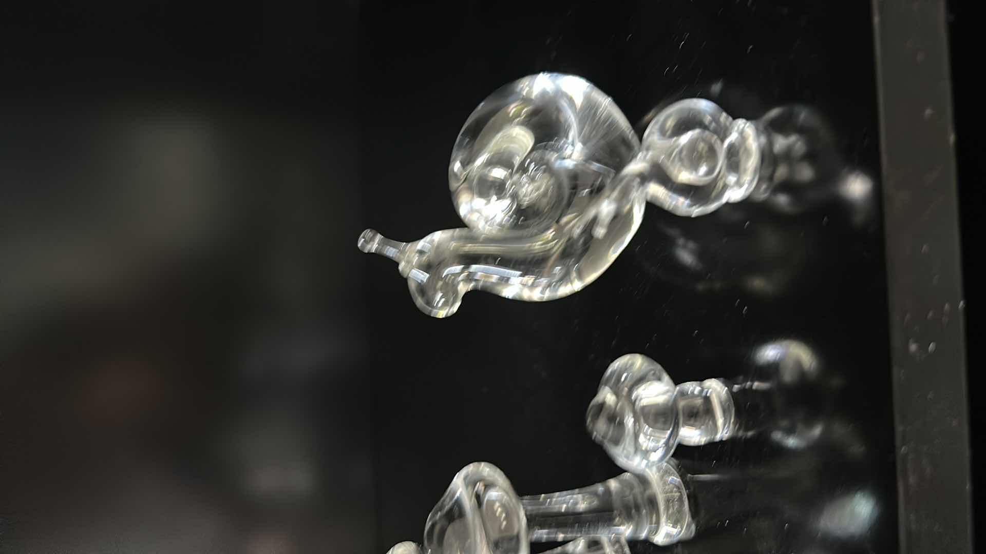 Photo 4 of HAND BLOWN GLASS FIGURINES SNAILS AND MUSHROOMS TALLEST 3.5”
