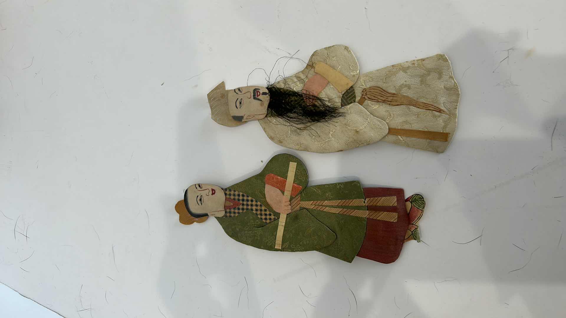Photo 4 of VINTAGE CHINESE PAPER PRODUCTS FIGURES (TALLEST 6") AND PAPER FAN