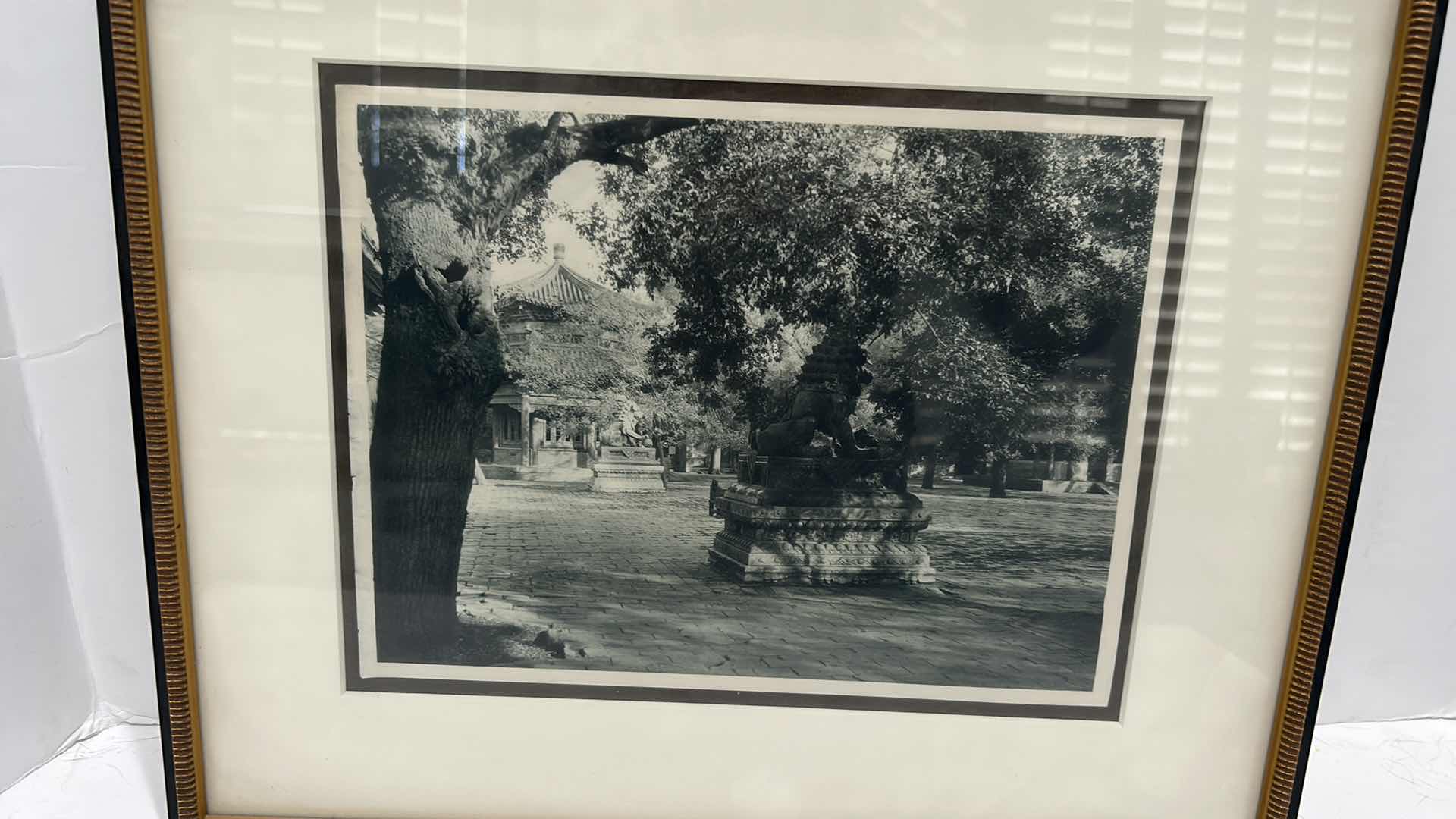Photo 2 of ORIGIANL PHOTO BY DONALD MENNIE "COURTYARD OF THE LAMA TEMPLE" FRAMED ARTWORK