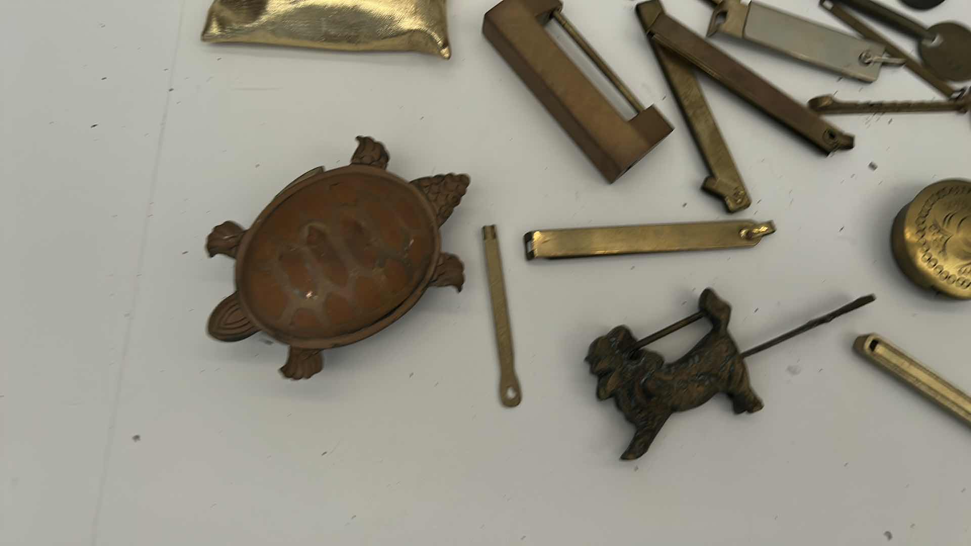 Photo 3 of BAG OF VINTAGE AND ANTIQUE CHINESE LOCKS 