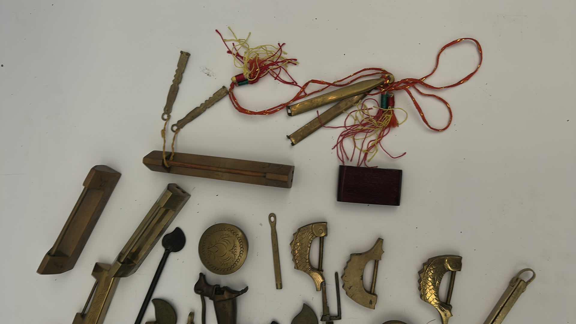 Photo 5 of BAG OF VINTAGE AND ANTIQUE CHINESE LOCKS 