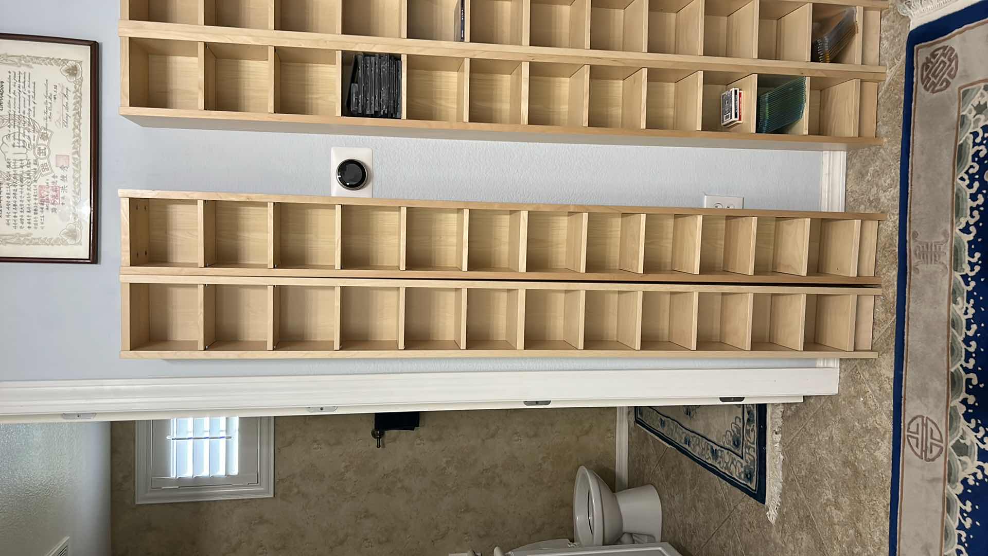 Photo 4 of 2 -  IKEA THIN SHELVING UNITS  8” x 7” x 80” each