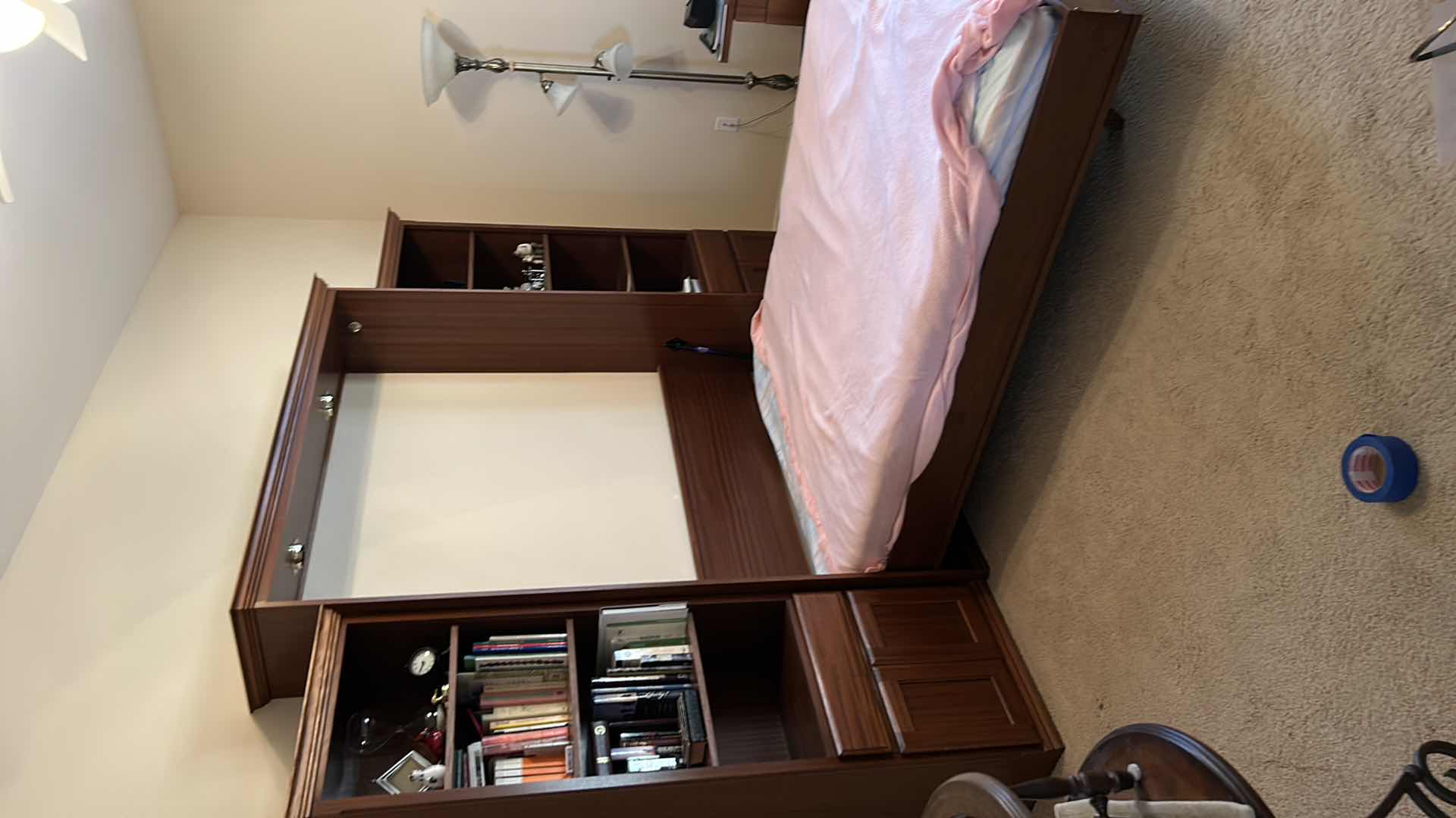 Photo 12 of WOOD MURPHY BED WITH CABINETS mattress is 62” x 81” ENTIRE UNIT 111” x 17” x 87”