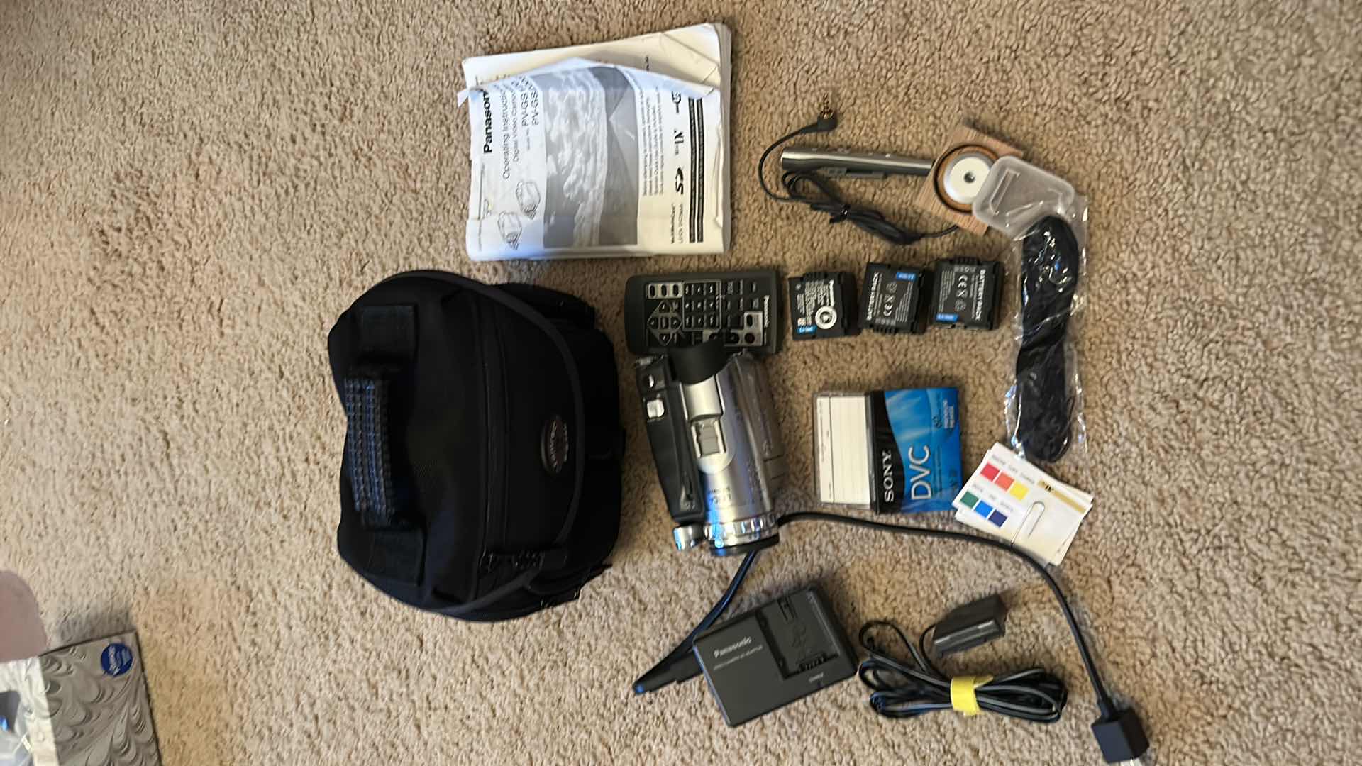 Photo 8 of Panasonic digital video camcorder with accessories and carrying case