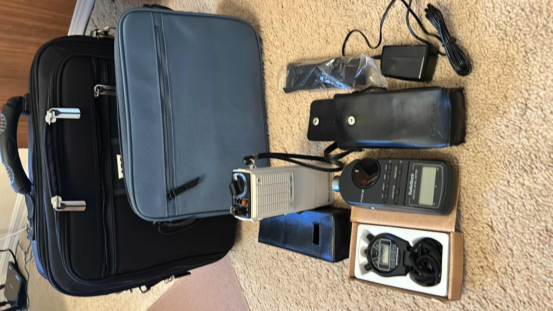 Photo 9 of ELECTRONICS STOP WATCH, SOUND METER, RECEIVER AND 2 CARRYING CASES