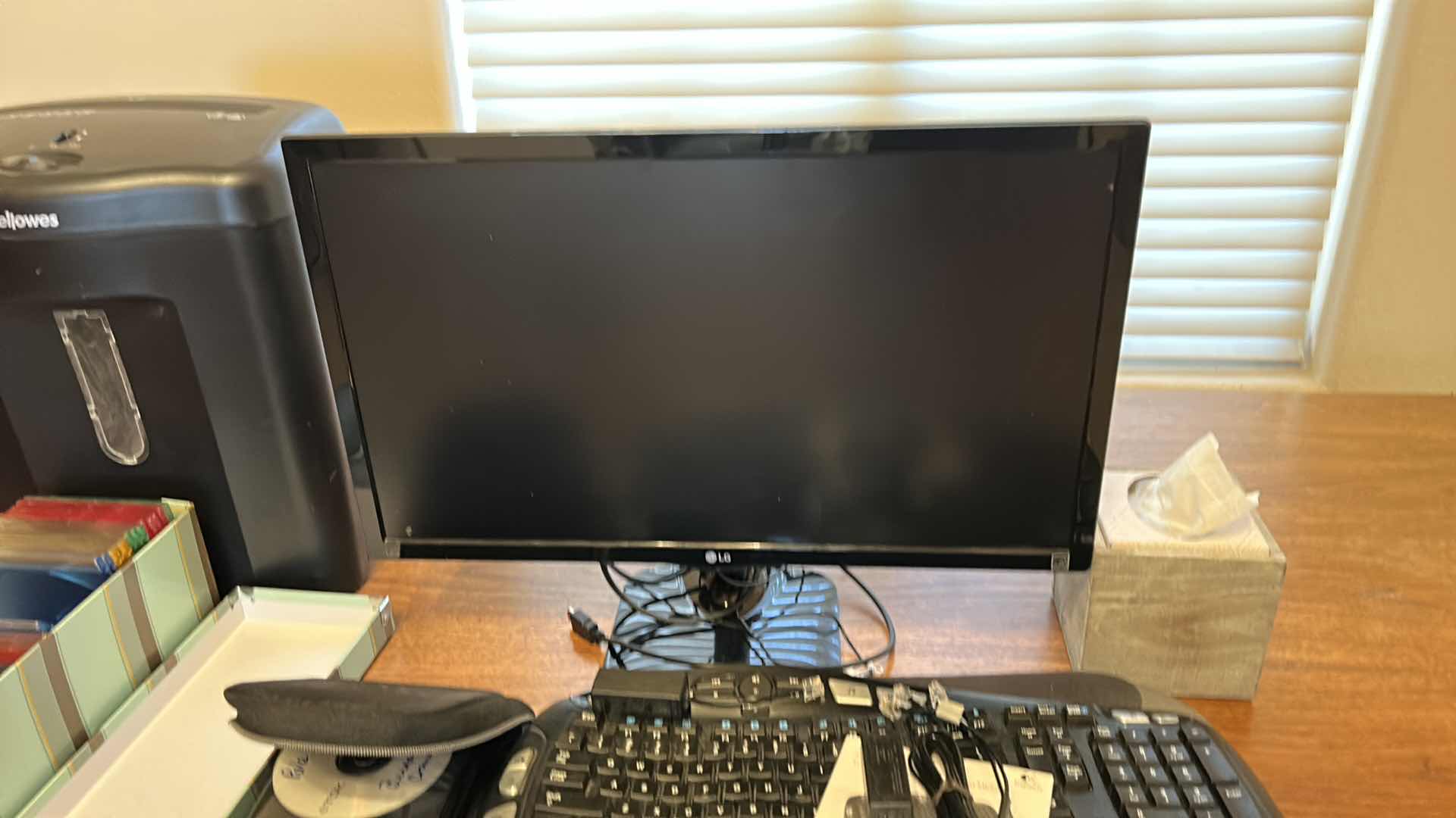 Photo 4 of OFFICE EQUIPMENT- SHREDDER, KEYBOARD, MONITOR AND MORE