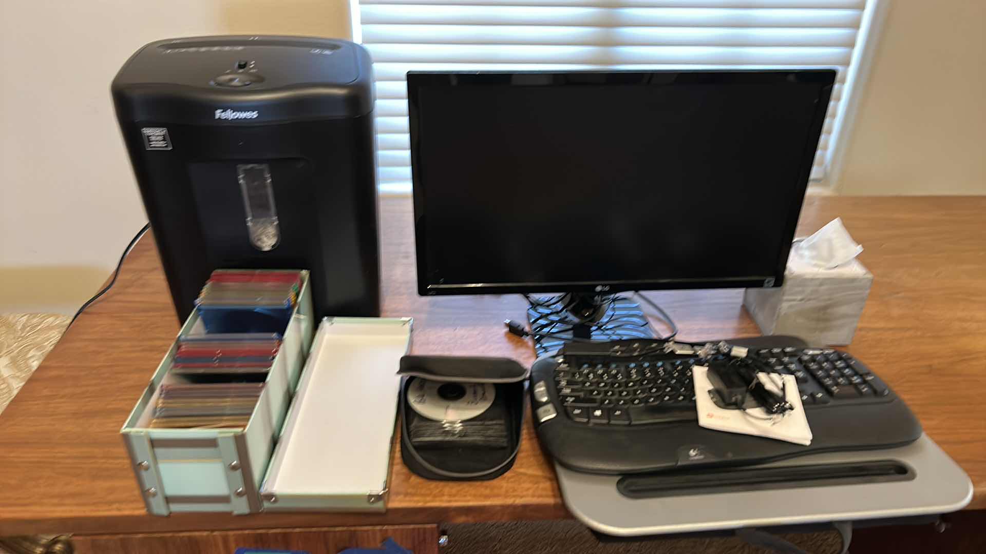 Photo 7 of OFFICE EQUIPMENT- SHREDDER, KEYBOARD, MONITOR AND MORE