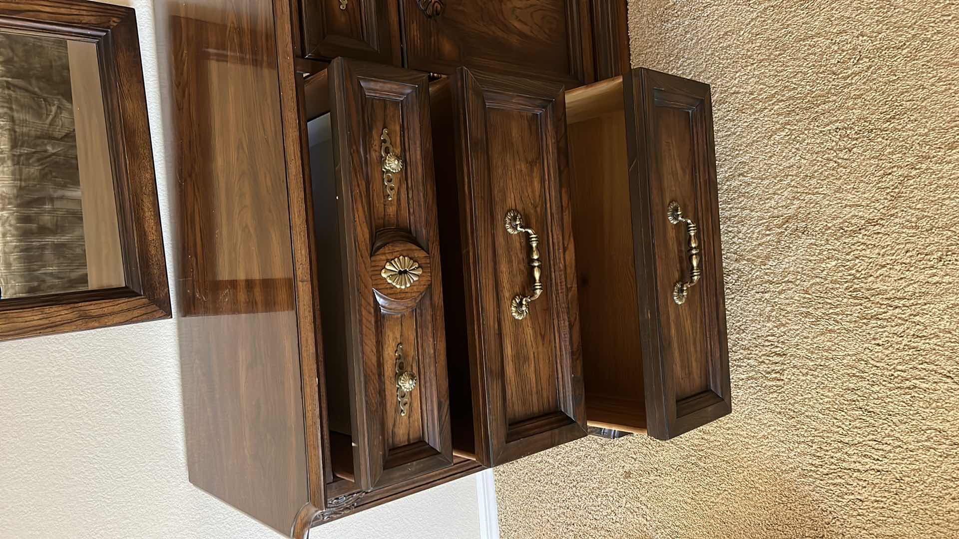 Photo 7 of Wood Dresser with 2 mirrors (dresser 771/2“ x 20 1/2“  x H 31 1/2" mirrors 23“ x 50”)