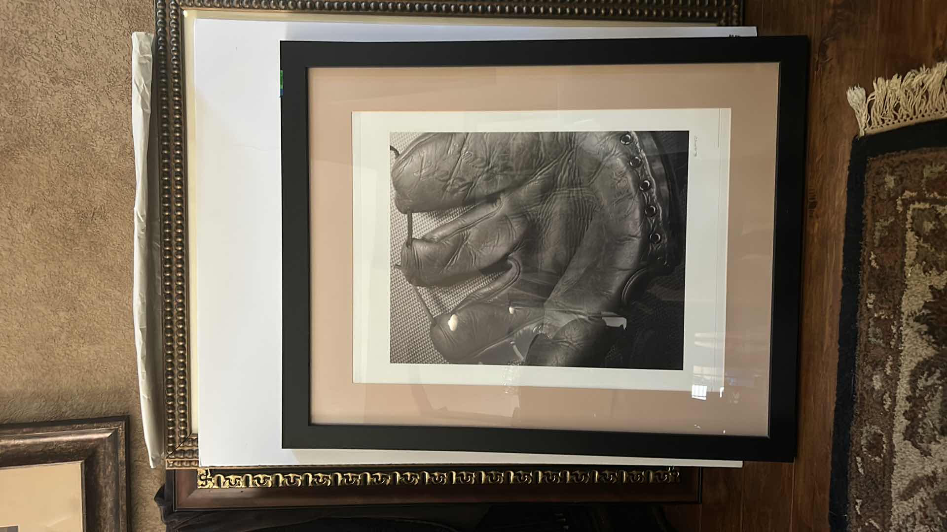 Photo 6 of BASEBALL PHOTO "GLOVE" FRAMED ARTWORK 28” x 34 1/2”