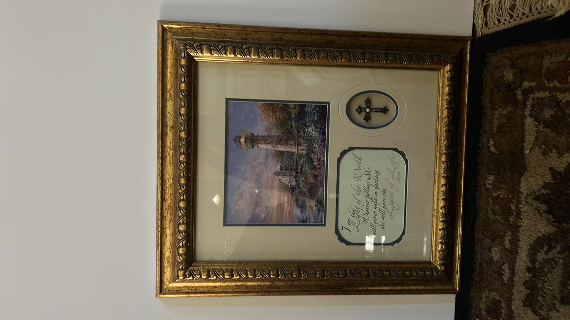 Photo 6 of JOHN 3:12 "LIGHT OF LIFE" FRAMED ARTWORK 17 1/2” x 21”