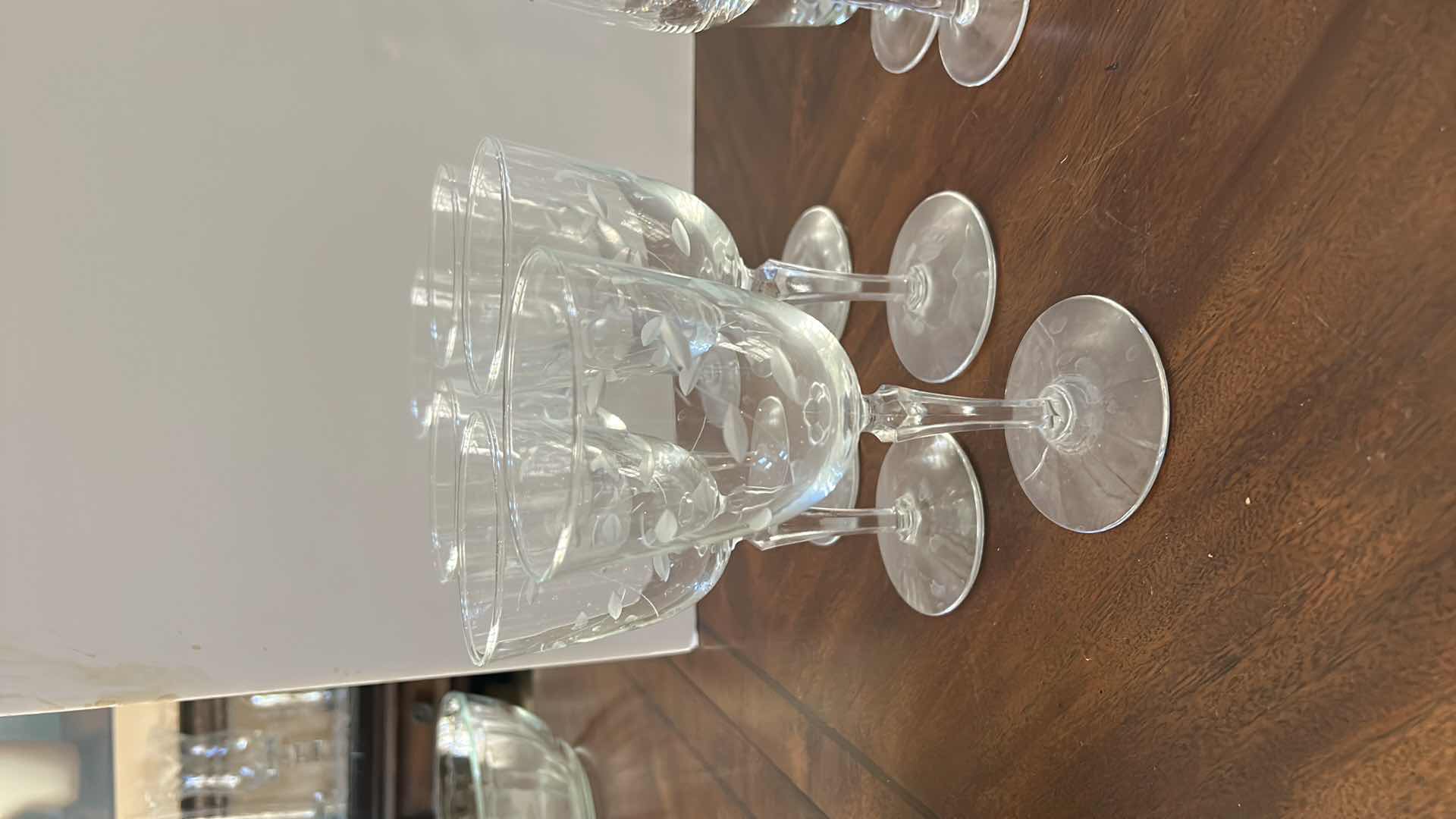 Photo 2 of CRYSTAL ASSORTMENT - STEMWARE, DECANTER AND COMPOTE / DESSERT BOWL 