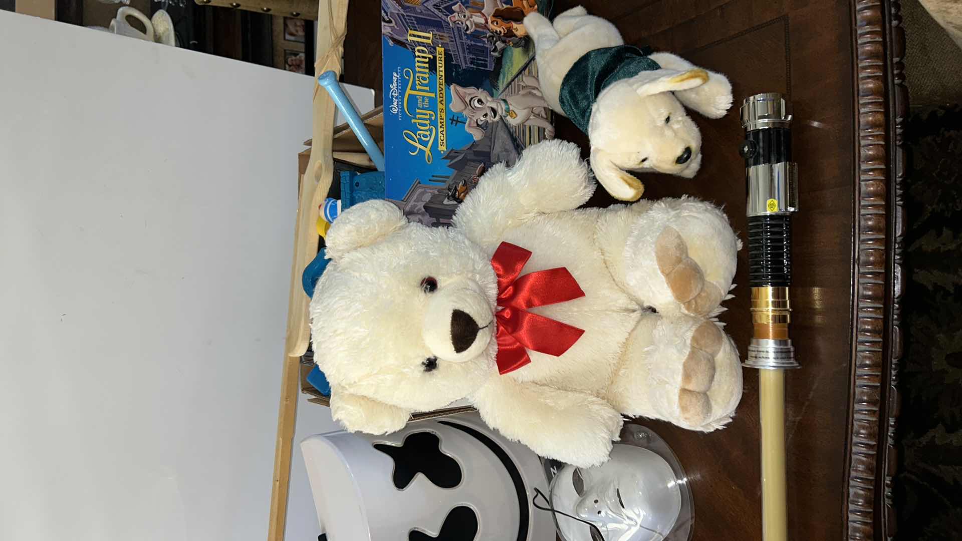 Photo 9 of CHILDREN'S TOY ASSORTMENT (light saber, rubber band rifle, stuffed animals and more)