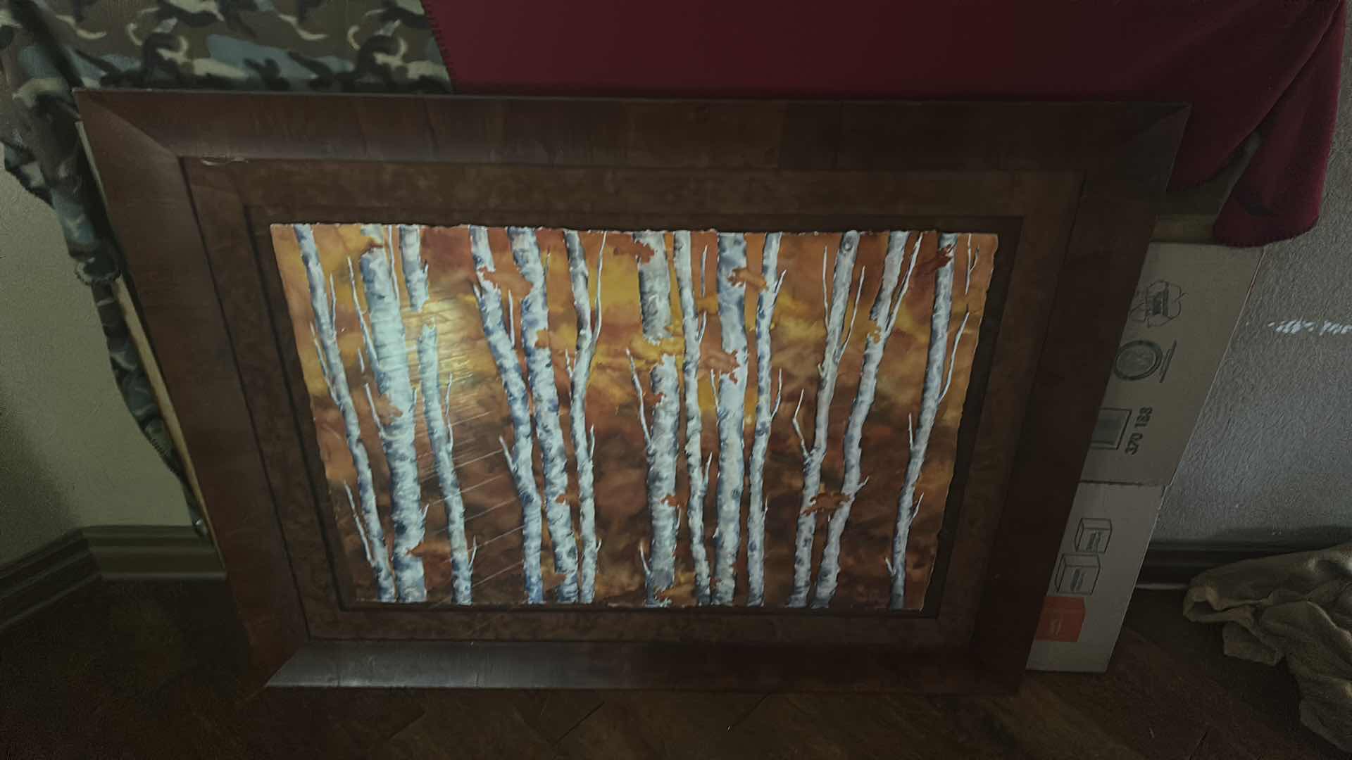 Photo 3 of BIRCH TREE LARGE ARTWORK FRAMED 57” x 45 1/2”