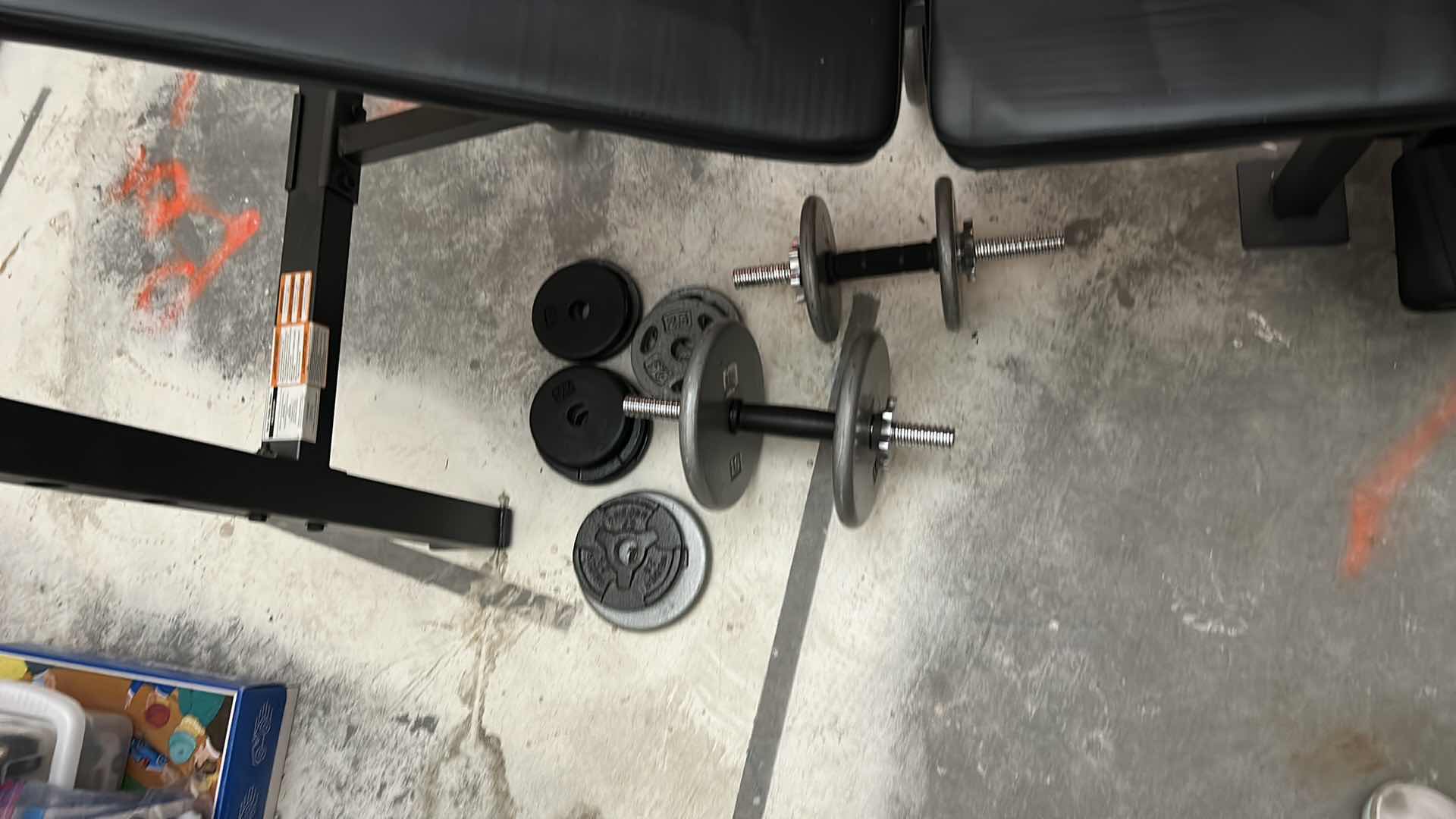 Photo 3 of CAP STRENGTH WEIGHT BENCH WITH WEIGHTS AND BELT