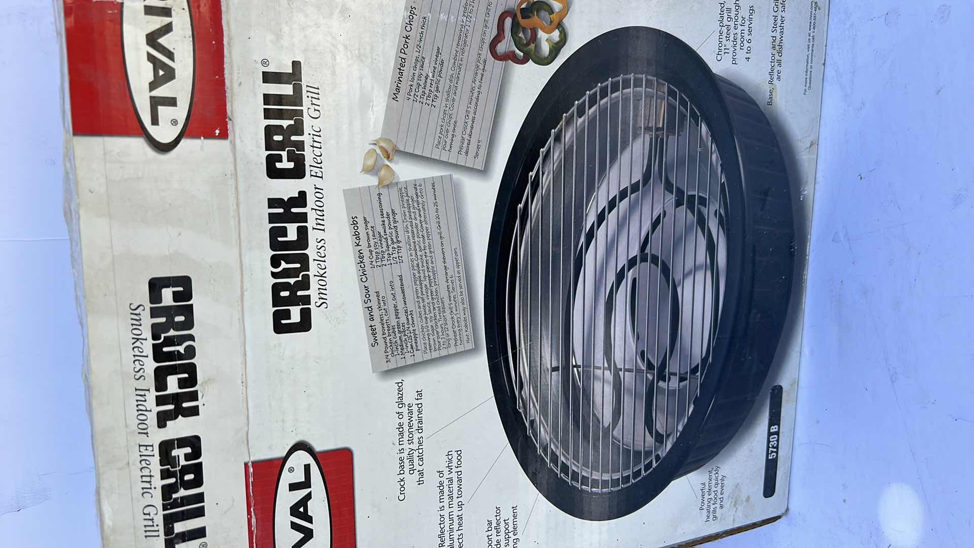 Photo 4 of RIVAL CROCK GRILL SMOKELESS INDOOR GRILL