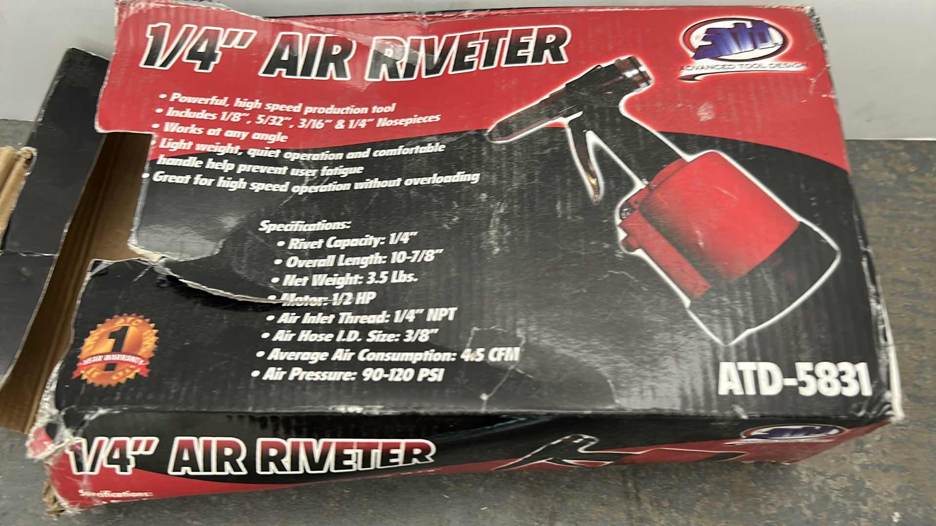 Photo 1 of 1/4” AIR RIVETER